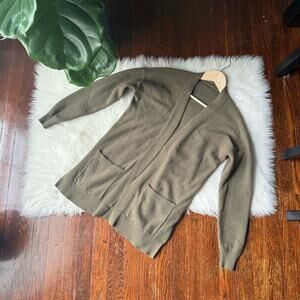 Army Green Cardigan Sweater